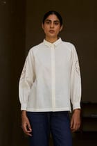 Yeji Handwoven Embroidered Shirt view 3