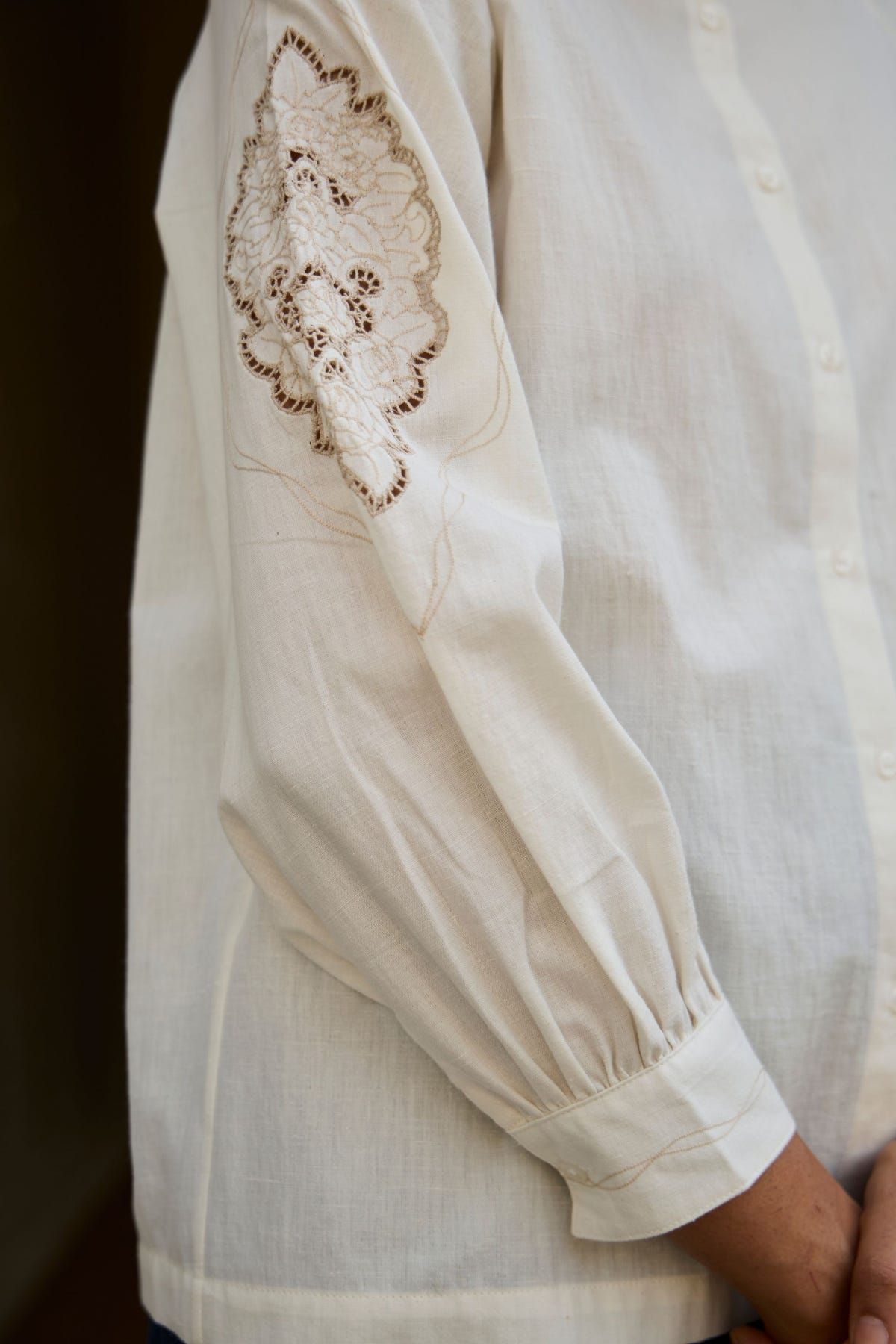 Yeji Handwoven Embroidered Shirt - image 5