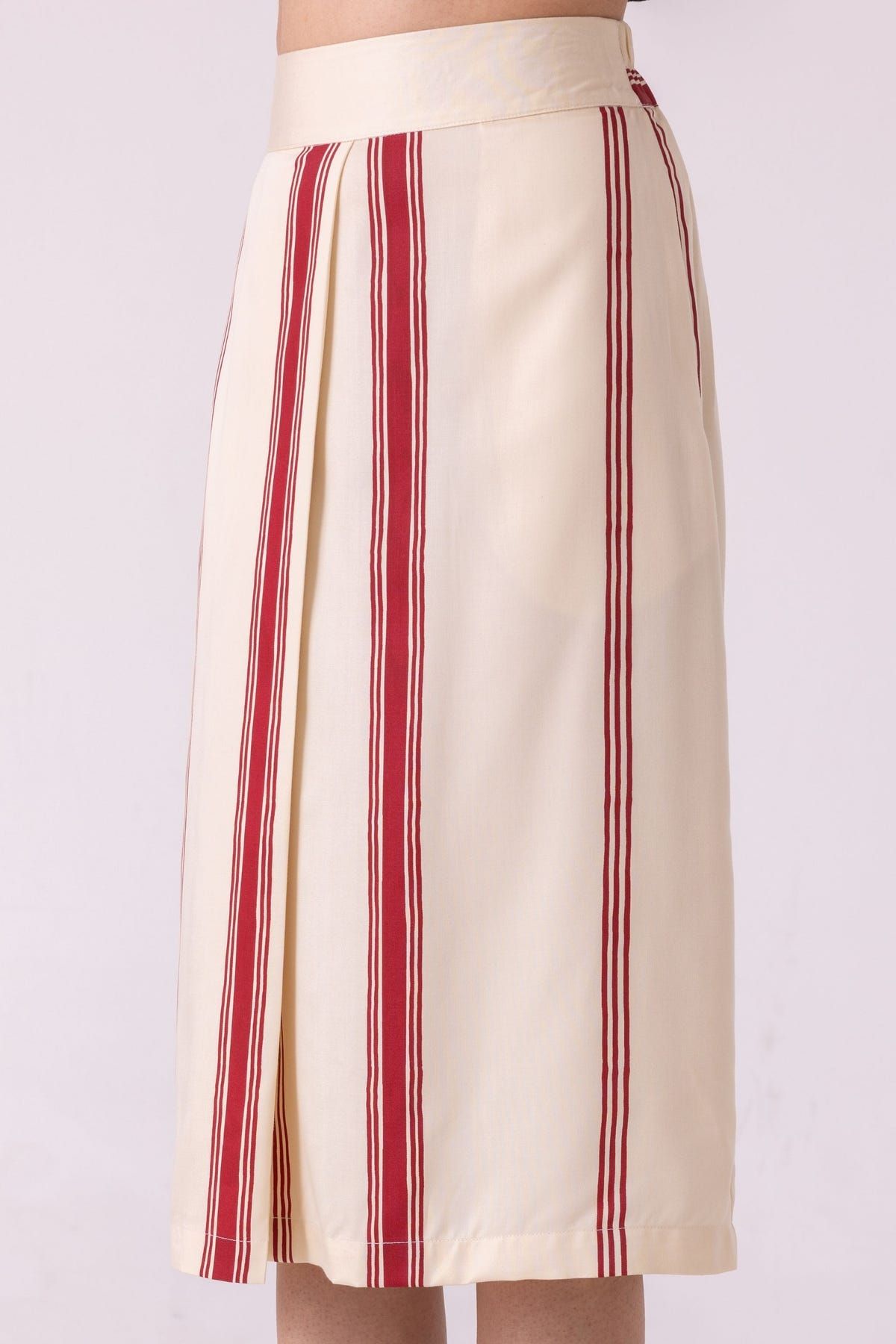 Prynne Red Striped Skirt - image 3