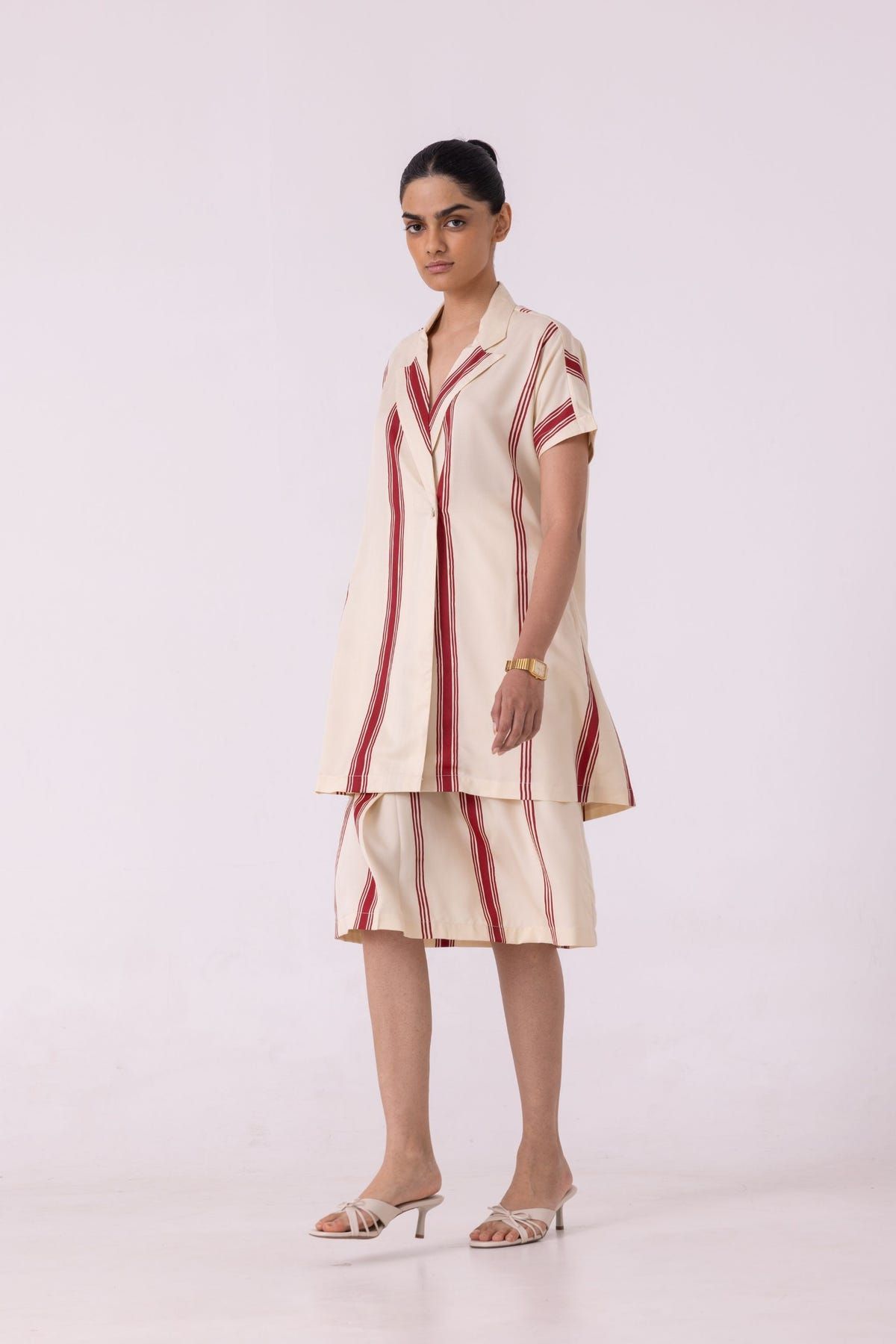 Prynne Red Striped Skirt - image 4
