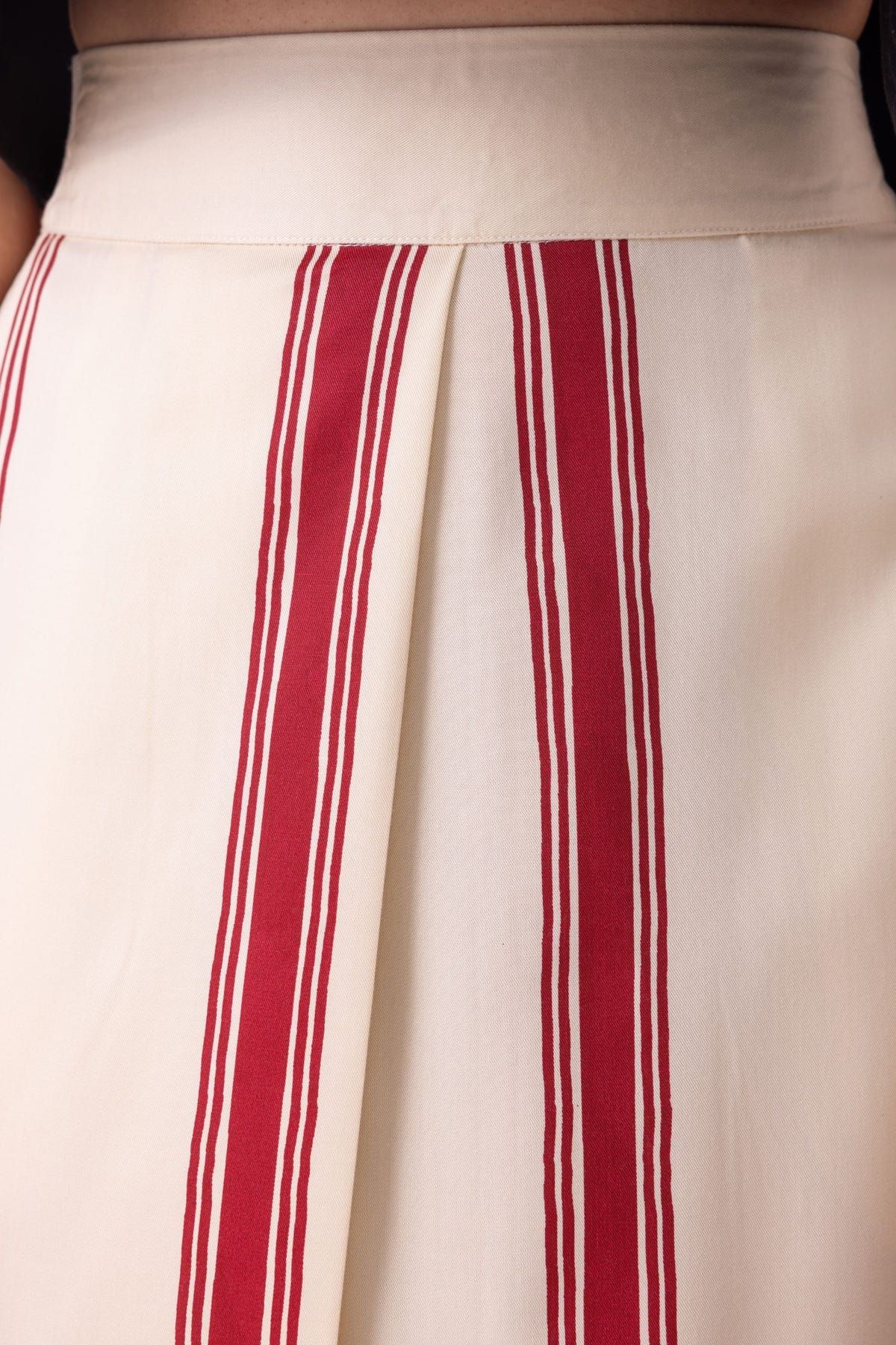 Prynne Red Striped Skirt - image 5