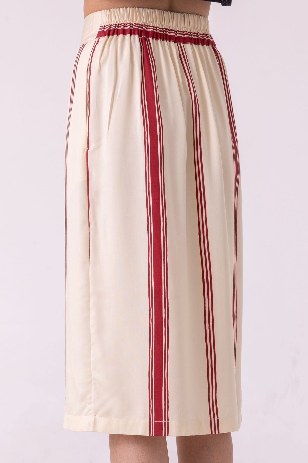 Prynne Red Striped Skirt - image 7