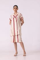 Prynne Red Striped Skirt view 9