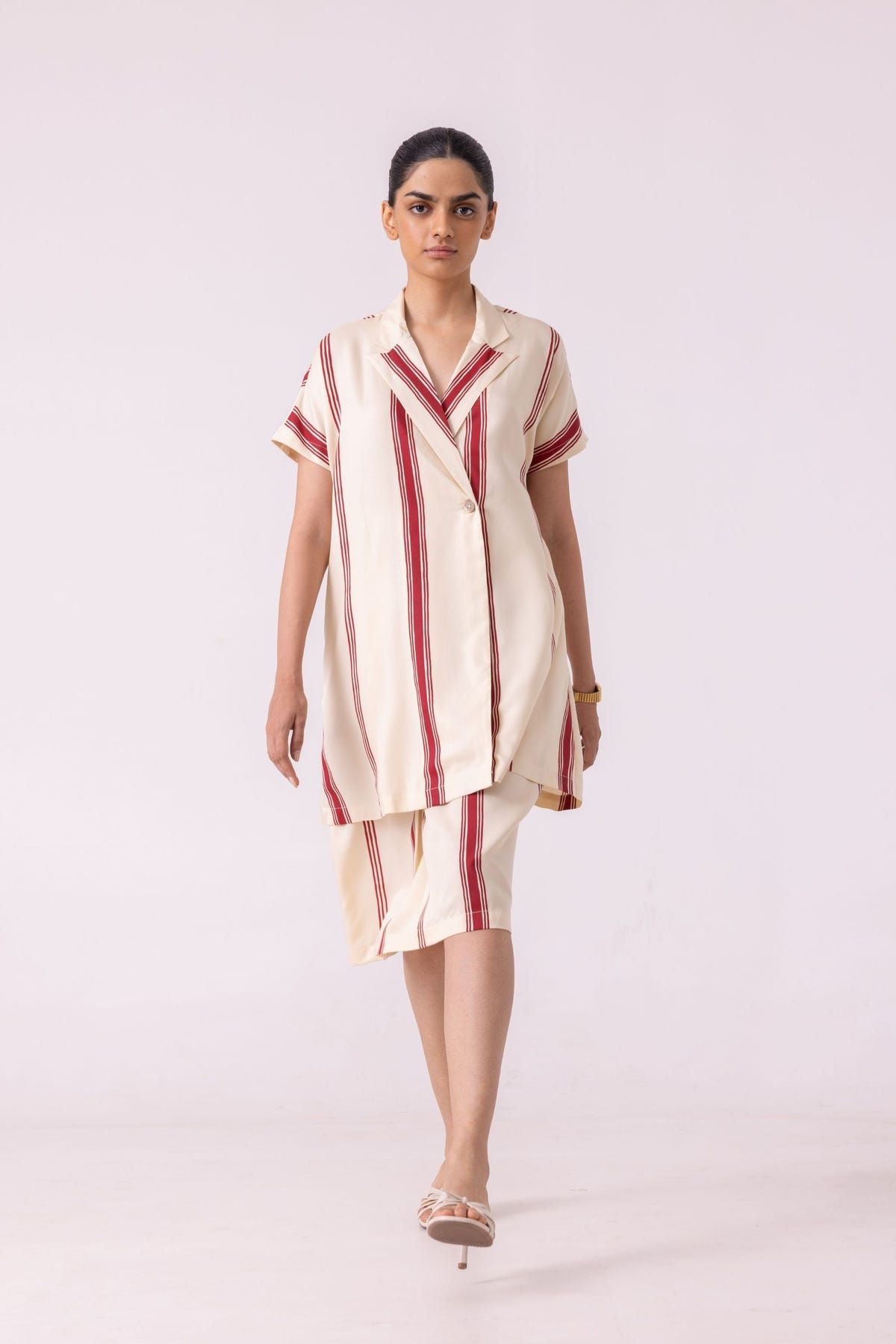 Prynne Red Striped Skirt - image 10