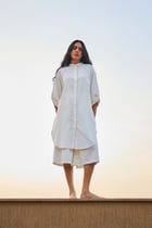 Braboune Handwoven White Co-Ord Set view 1