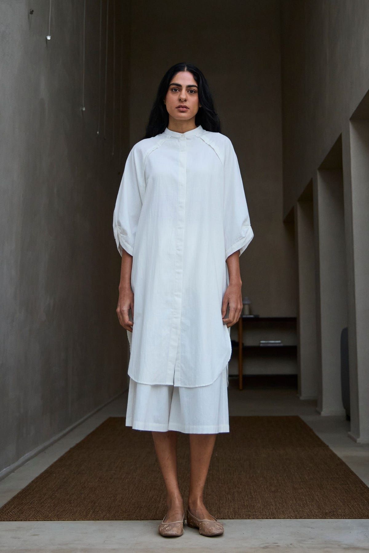 Braboune Handwoven White Co-Ord Set - image 2