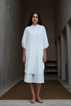 Braboune Handwoven White Co-Ord Set view 2