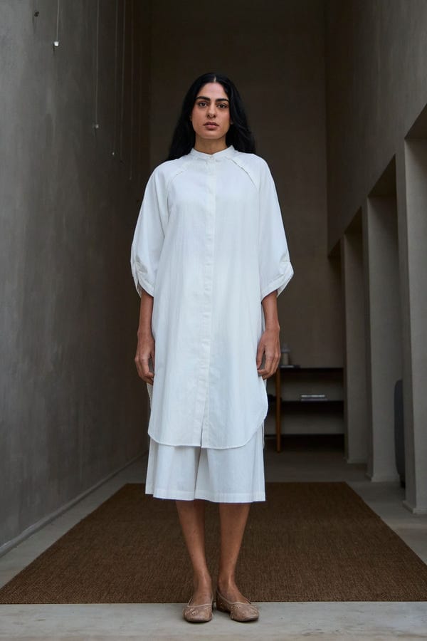 The Summer House — Braboune Handwoven White Co-Ord Set