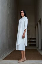 Braboune Handwoven White Co-Ord Set view 5