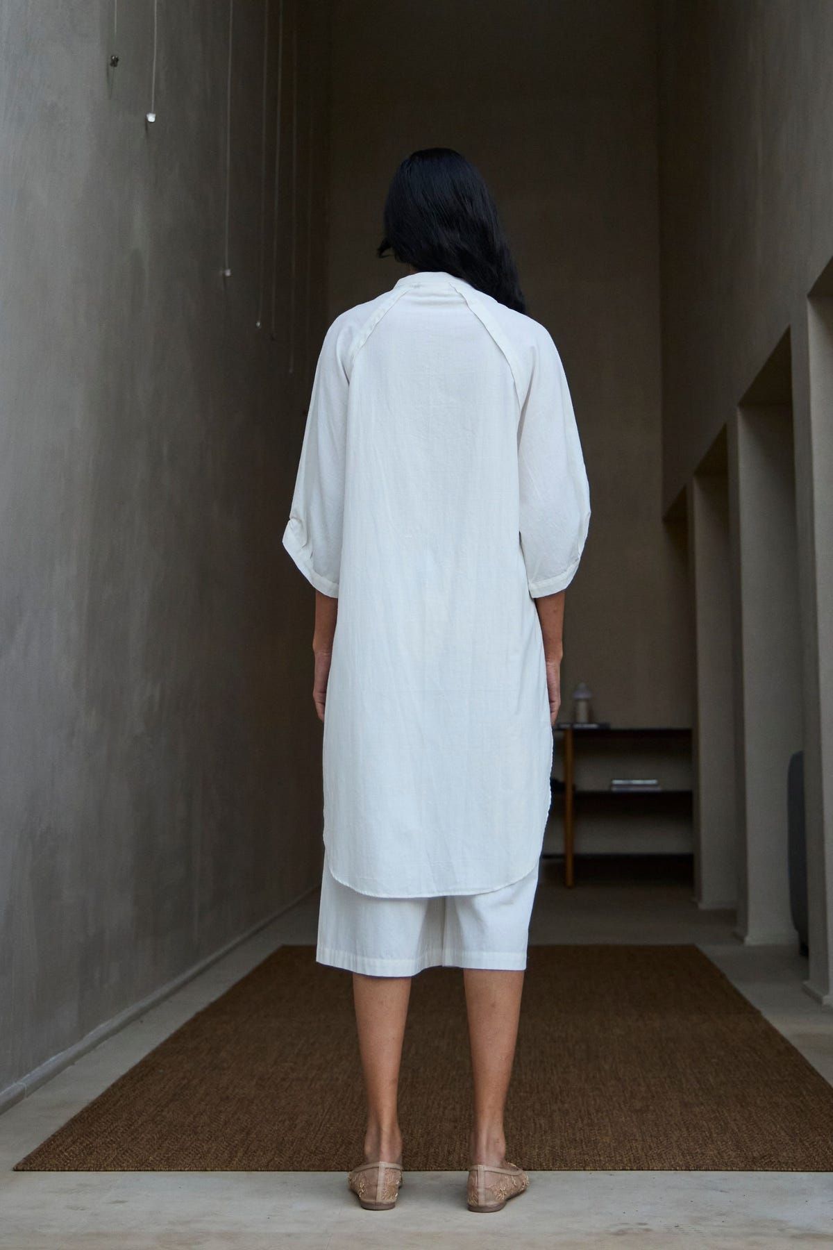 Braboune Handwoven White Co-Ord Set - image 8