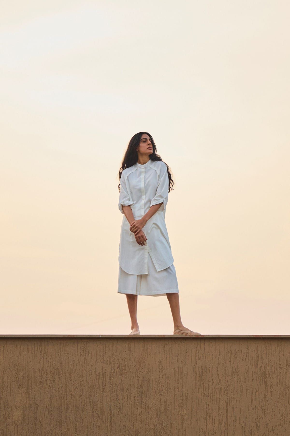 Braboune Handwoven White Co-Ord Set - image 10