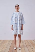 Dalip Blue Hand Printed Dress view 1