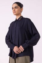 Norris Black Embroidered Shirt view 7