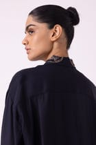 Norris Black Embroidered Shirt view 9