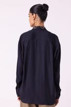 Norris Black Embroidered Shirt view 10