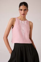 Evora Rose Embroidered Top view 4