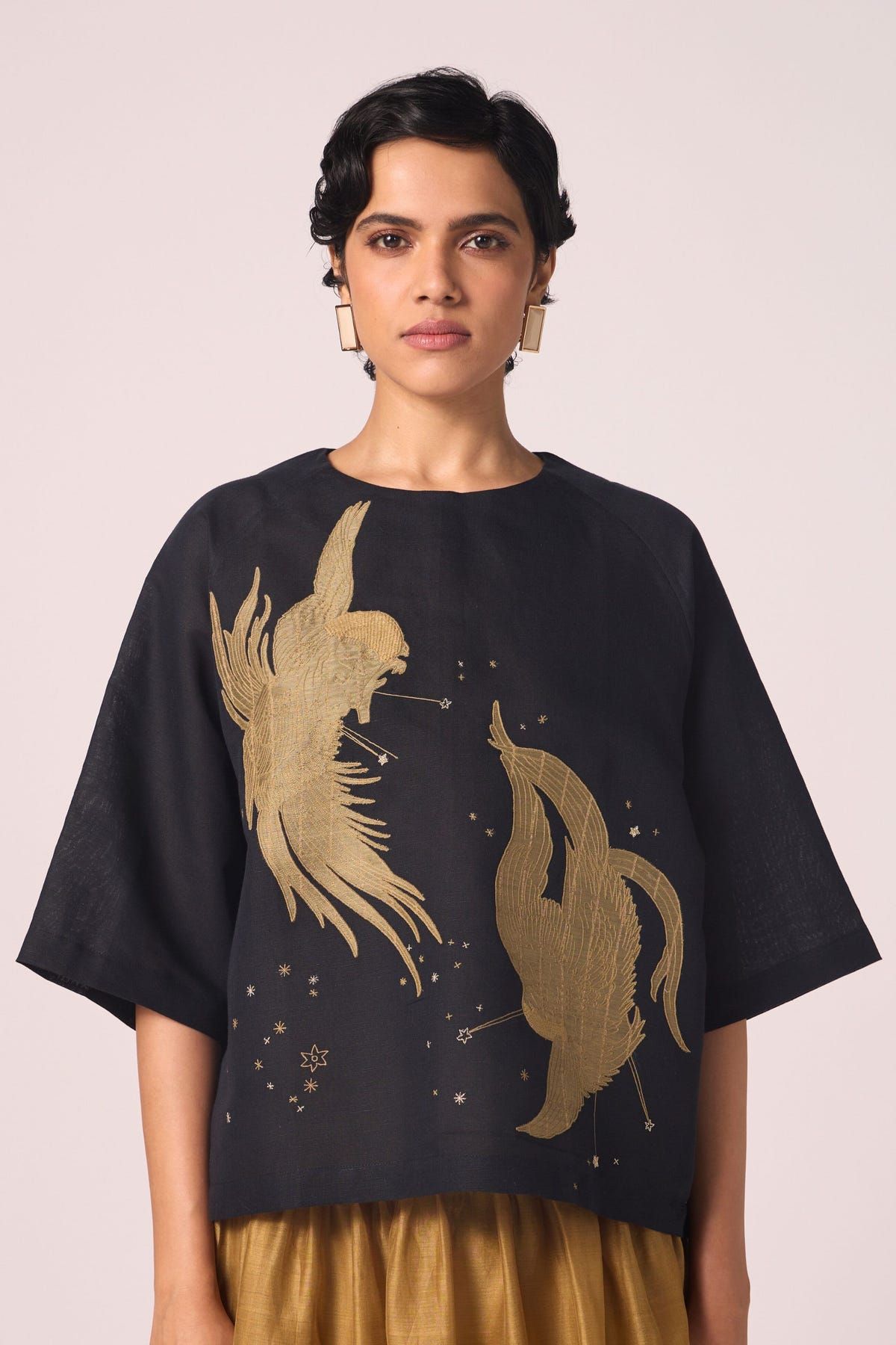 Roma Embroidered Handwoven Top - image 1