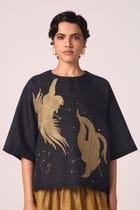 Roma Embroidered Handwoven Top view 1