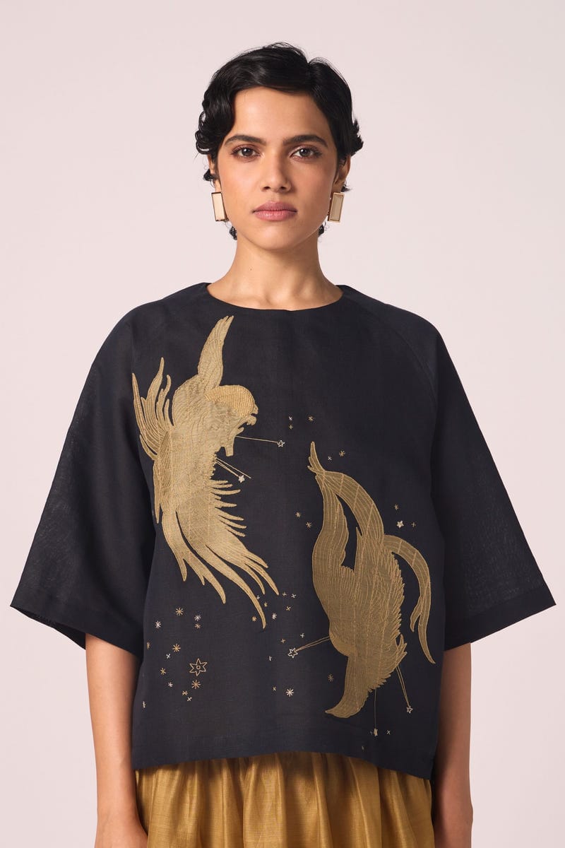 Roma Embroidered Handwoven Top