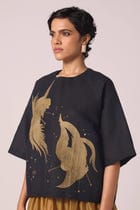 Roma Embroidered Handwoven Top view 2