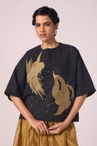 Roma Embroidered Handwoven Top view 8