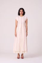 Vesna Red Stripe Maxi Dress view 2