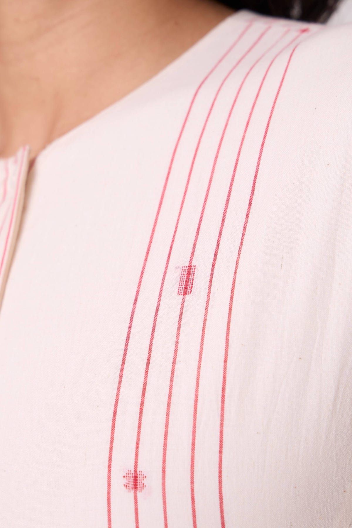 Vesna Red Stripe Maxi Dress - image 5