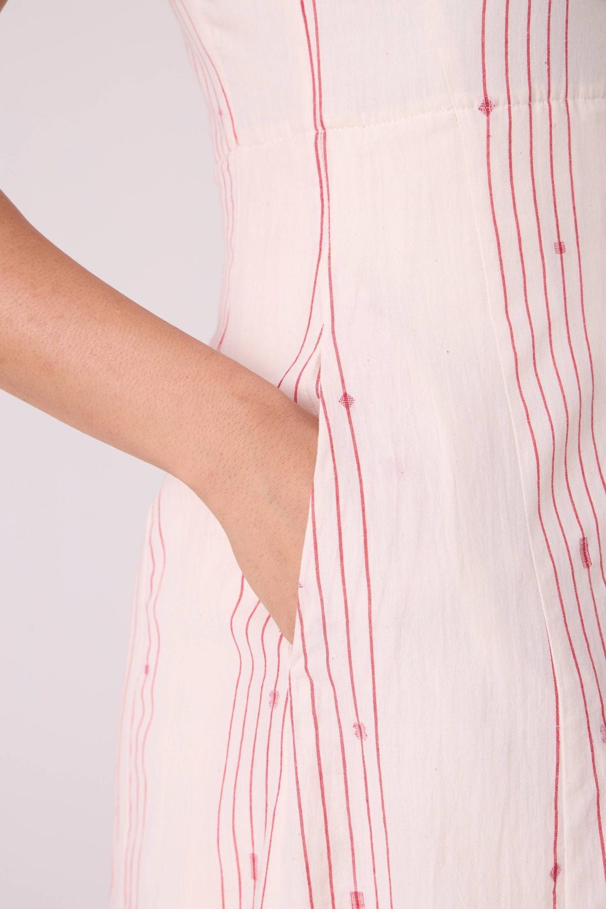 Vesna Red Stripe Maxi Dress - image 8
