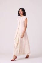 Vesna Red Stripe Maxi Dress view 9