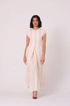 Vesna Red Stripe Maxi Dress view 10