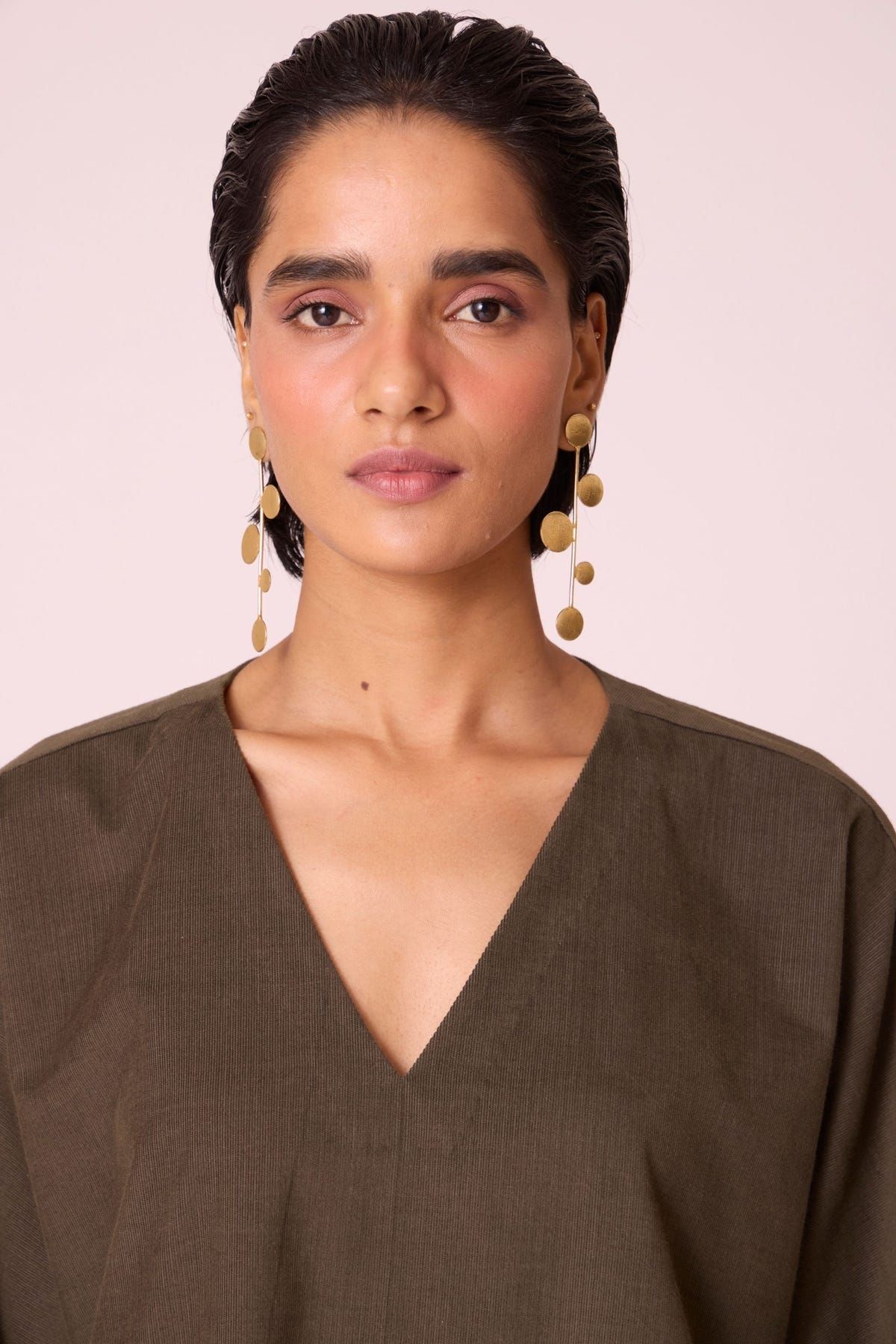 Stad Olive Needlecord Shift Dress - image 5