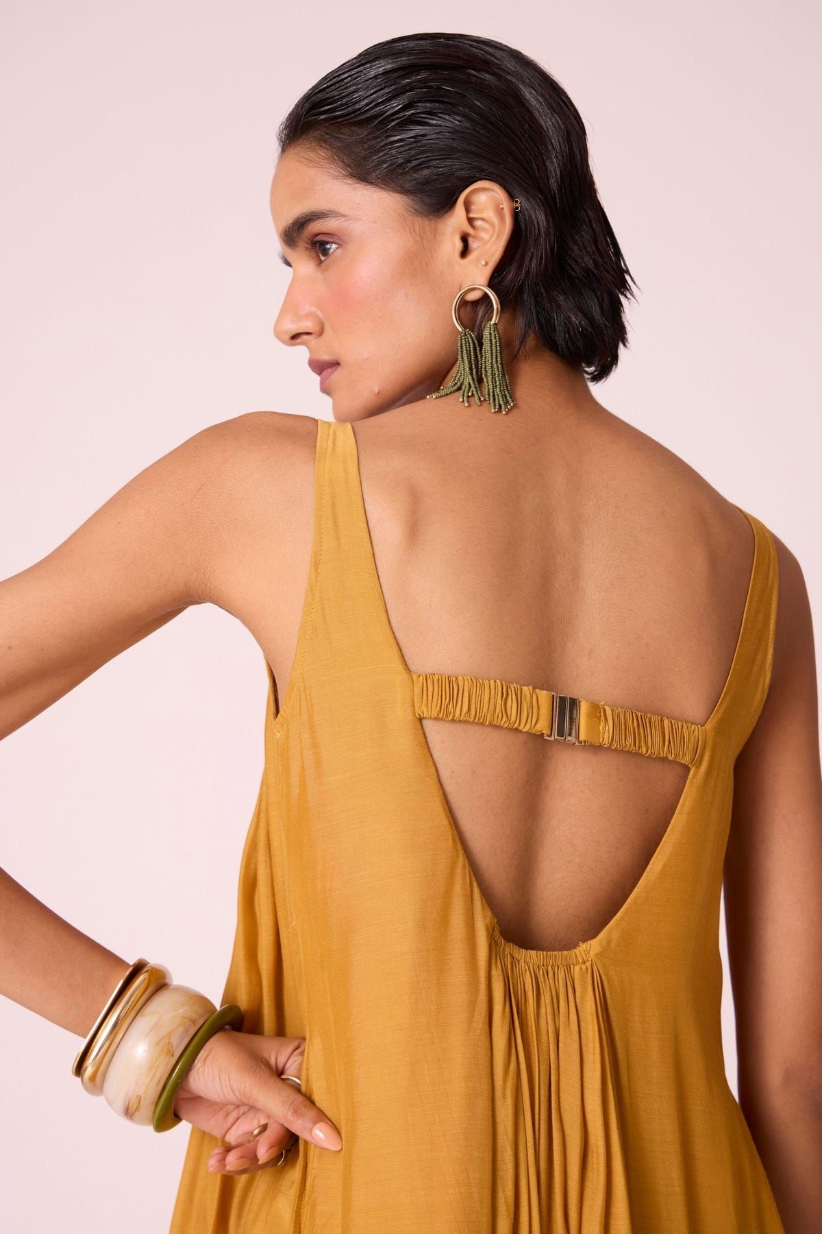 Zvuk Yellow Embroidered Maxi Dress - image 11