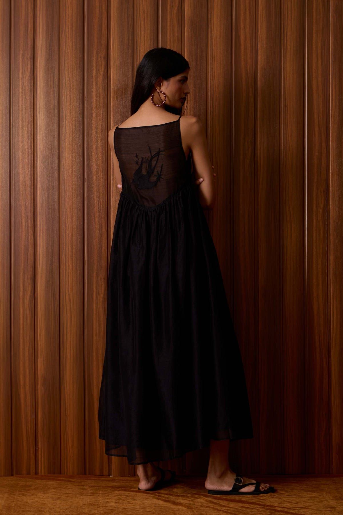 Vespera Black Handwoven Dress - image 1