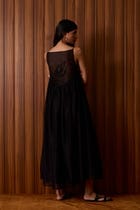 Vespera Black Handwoven Dress view 1