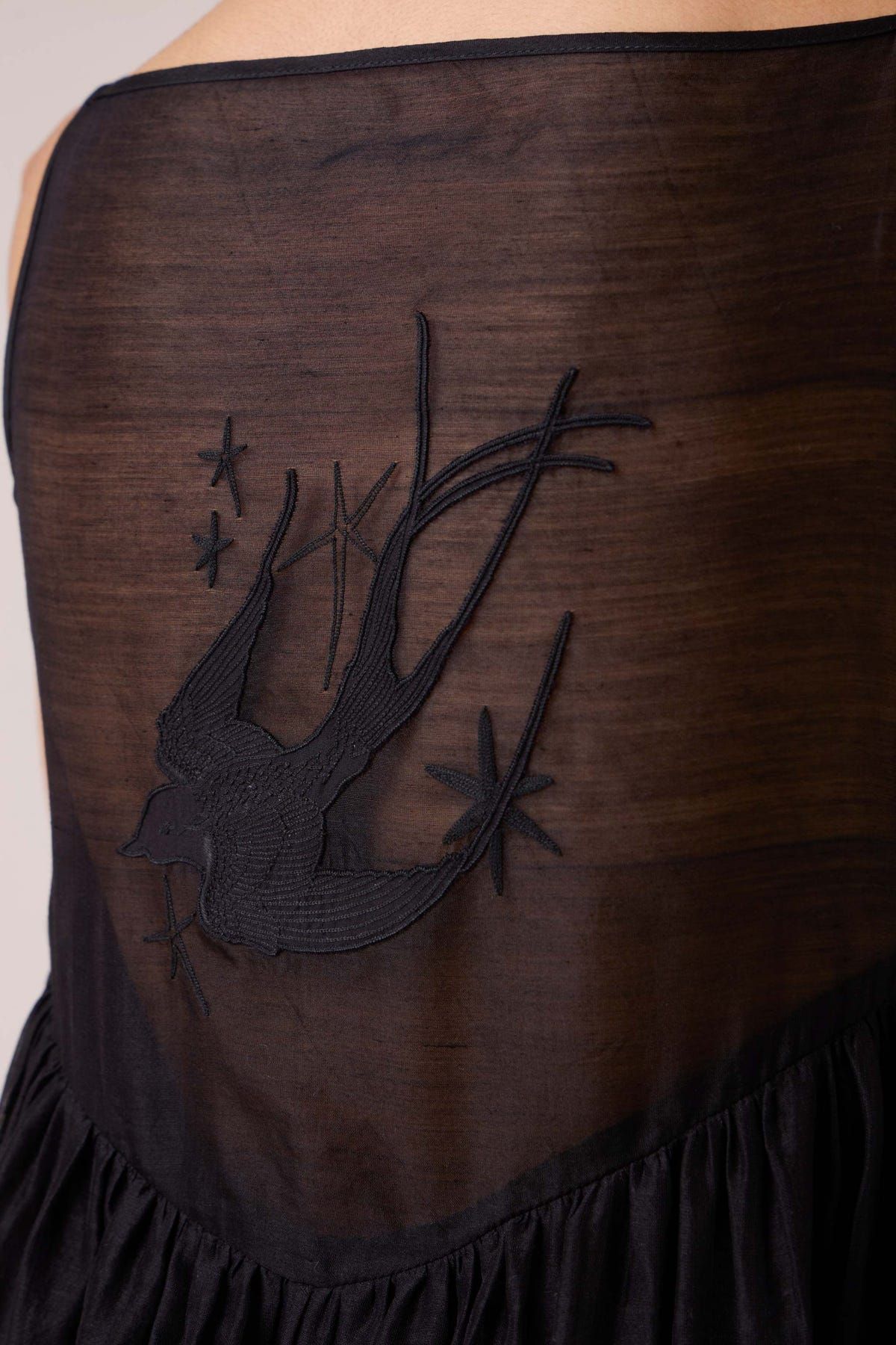 Vespera Black Handwoven Dress - image 12