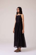 Vespera Black Handwoven Dress view 4