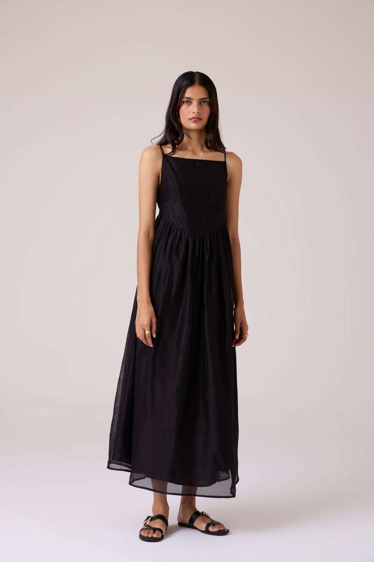 Vespera Black Handwoven Dress - image 5
