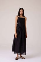Vespera Black Handwoven Dress view 5