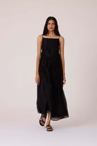 Vespera Black Handwoven Dress view 9
