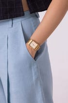 March Blue Linen Pleated Shorts view 5