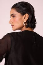 Atlas Black Handwoven Top view 8