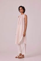 Pomelo Red Striped Handwoven Tunic view 3