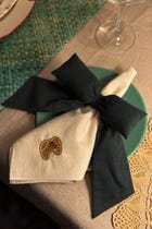 Green Corduroy Bow view 1