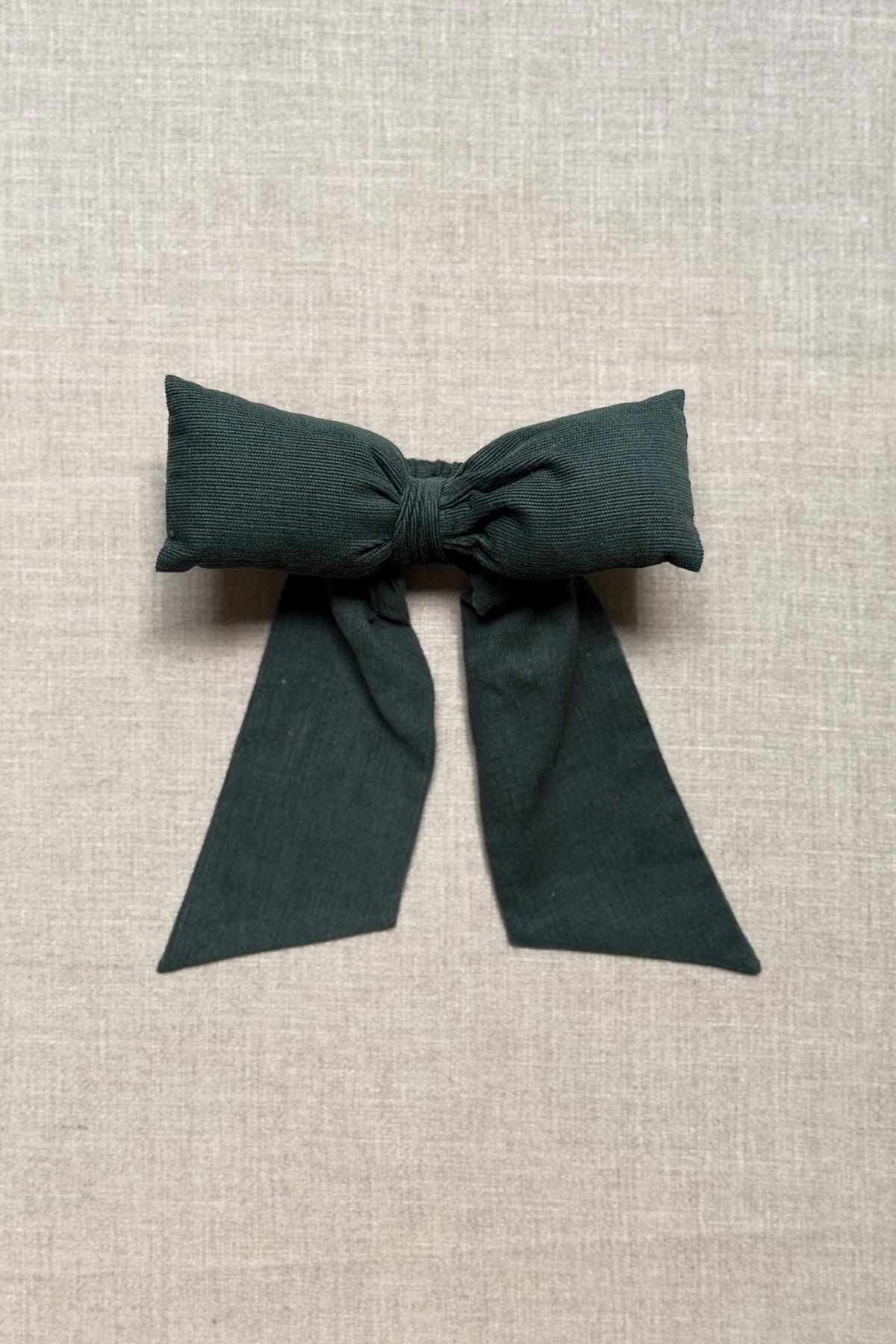 Green Corduroy Bow - image 4
