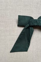 Green Corduroy Bow view 5