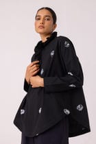 Eowyn Black Bandhani Handwoven Shirt view 7