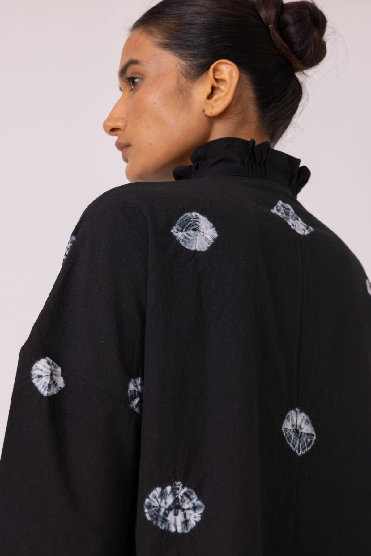 Eowyn Black Bandhani Handwoven Shirt - image 8