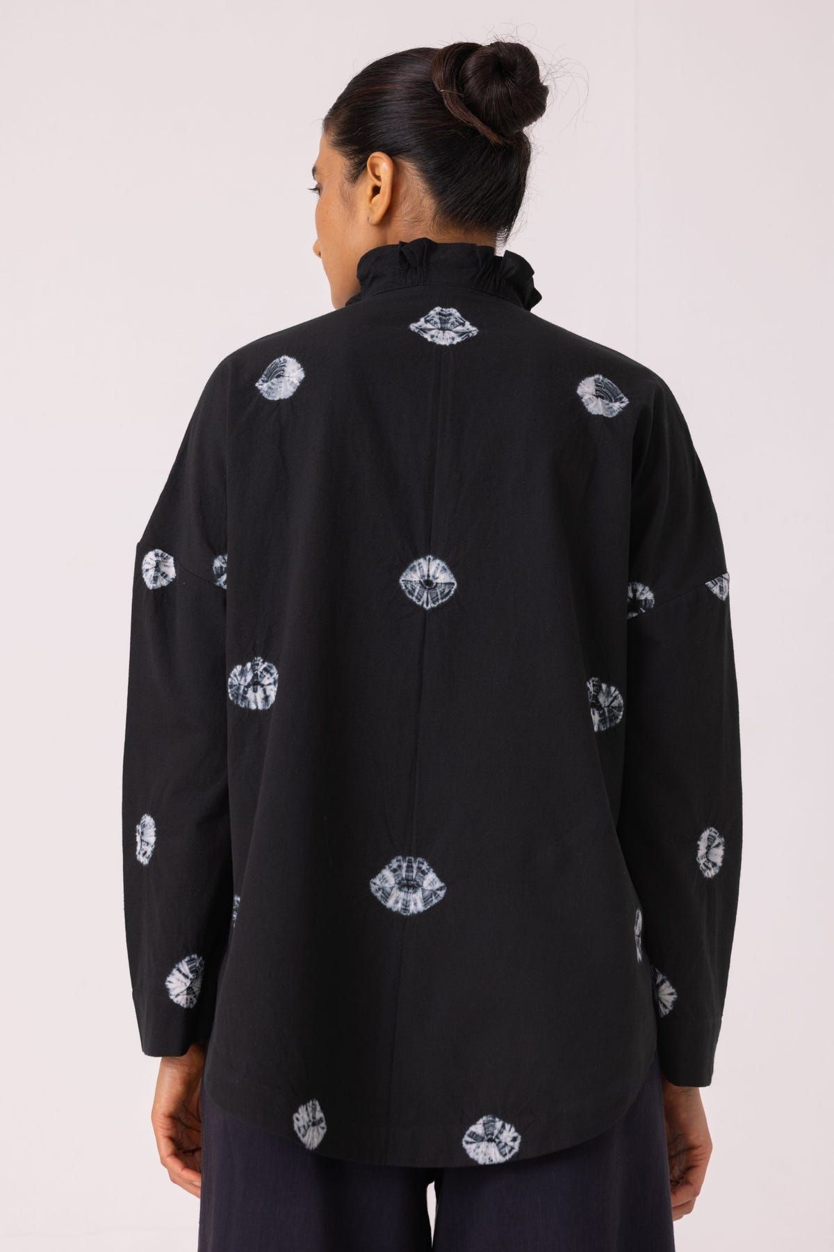 Eowyn Black Bandhani Handwoven Shirt - image 9