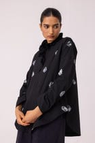 Eowyn Black Bandhani Handwoven Shirt view 10