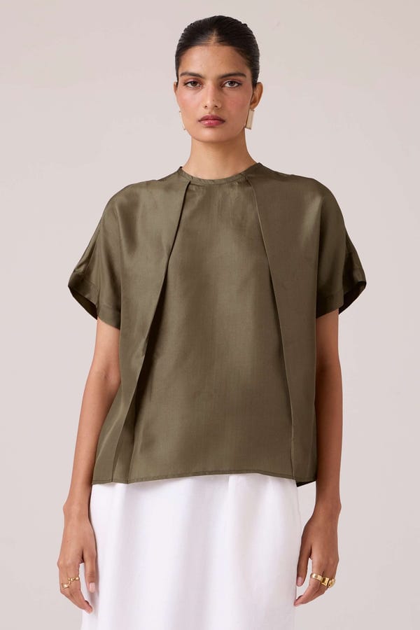 The Summer House — Pam Olive Silk Top